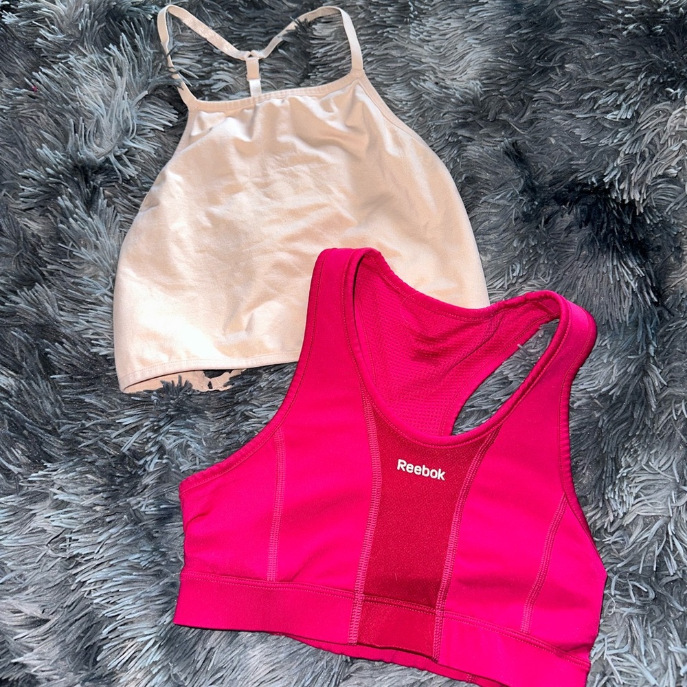 2 pink razorback sports bras!